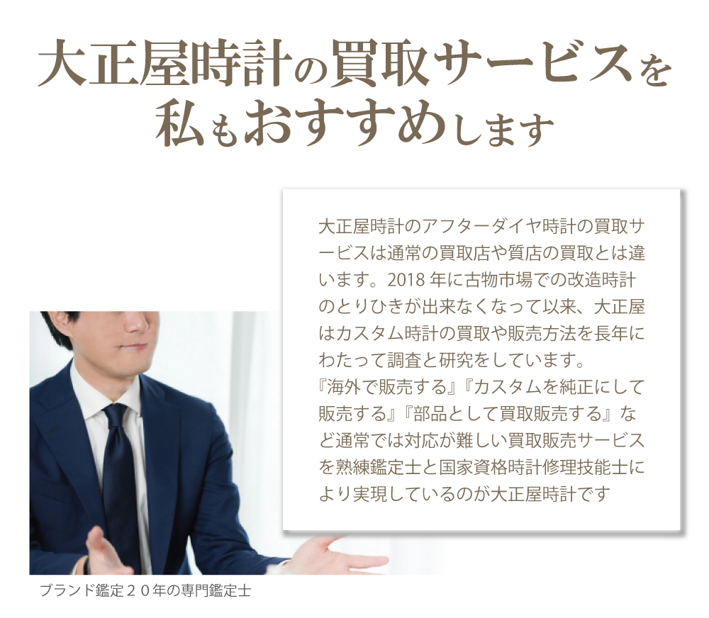 ブランド時計アフターダイヤ買取相場データ